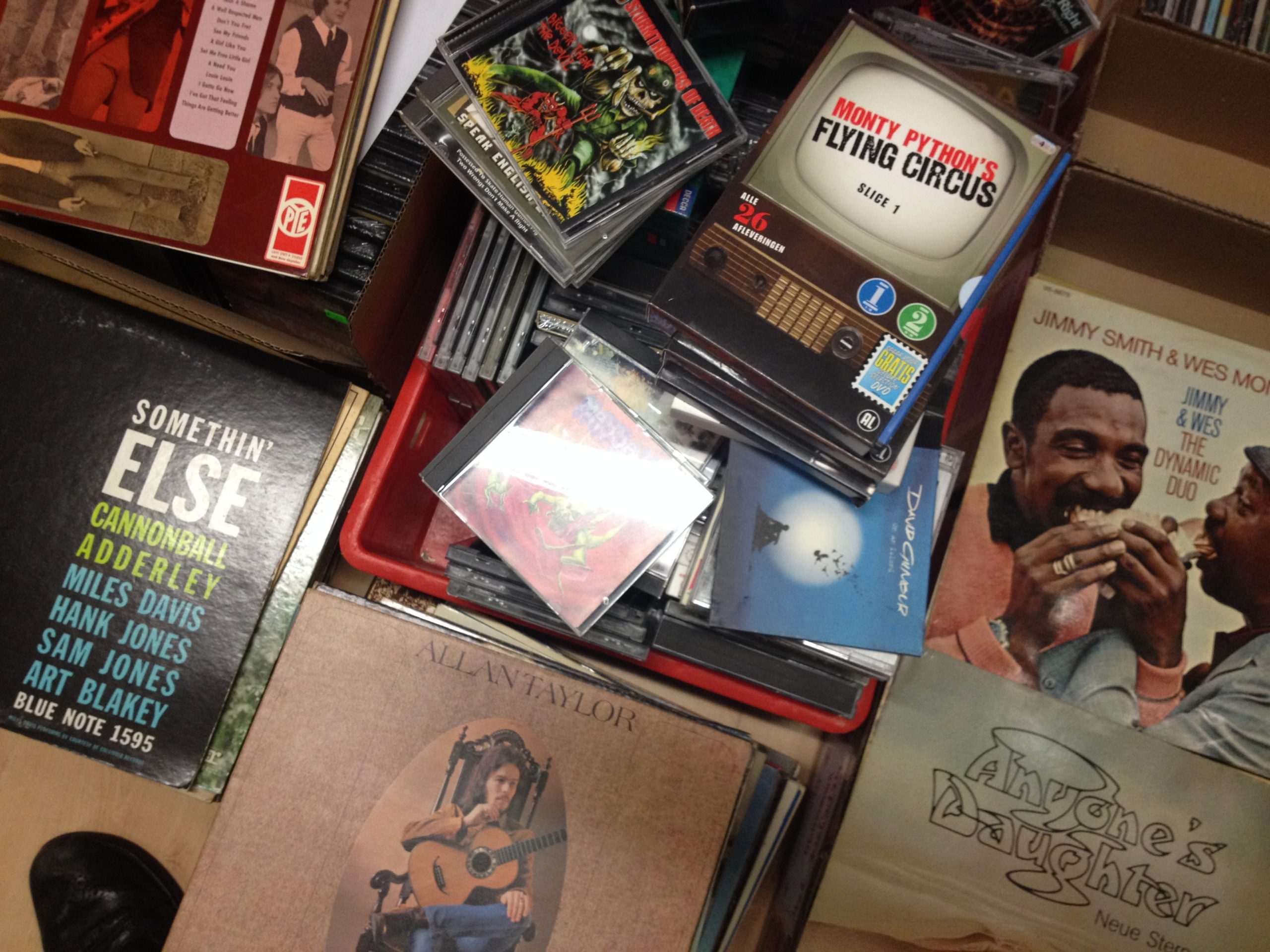 CD's, DVD's en vinyl